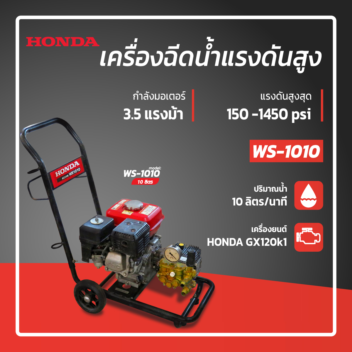 เครื่องอัดฉีดน้ำแรงดันสูง